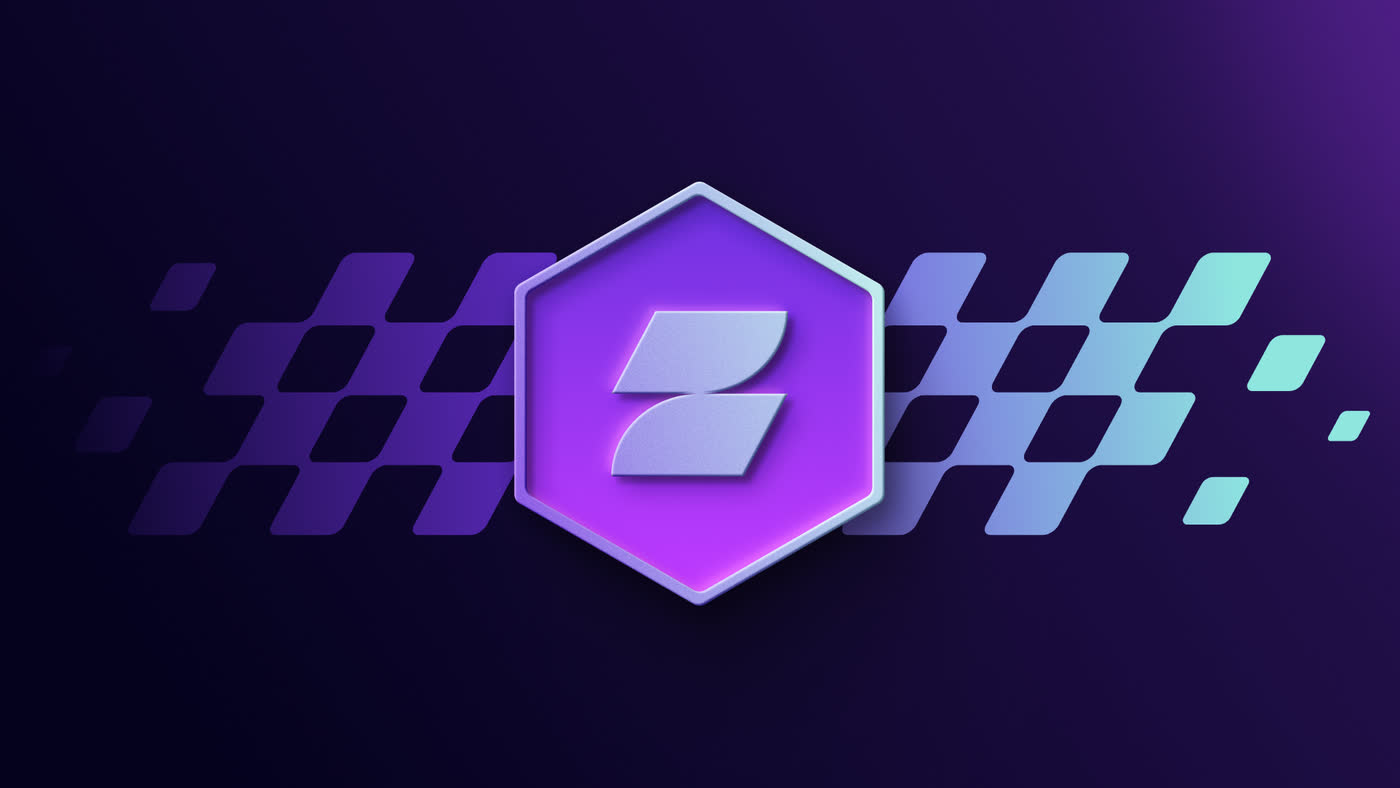 Zenity hex mark with parallelogram tiles — the same graphic language as zenity.io